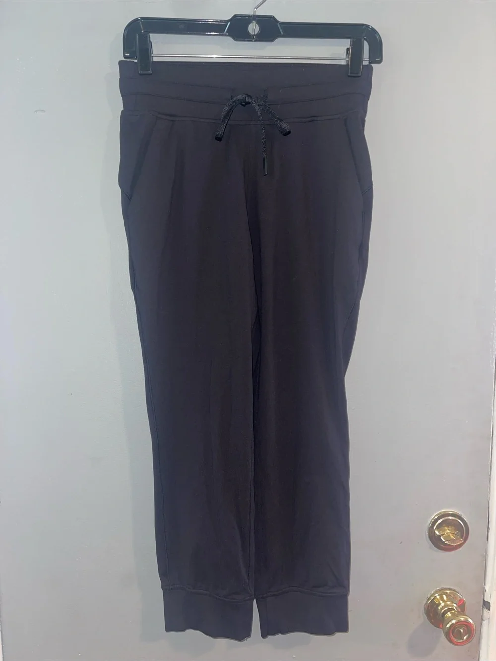Lululemon Womens Ready To Rulu High Rise Cropped Jogger Pants Black Size 4